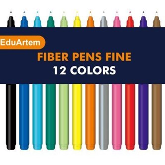 EduArtem Fine tuscher 12 stk.