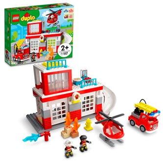LEGO® DUPLO® Brandstation og helikopter