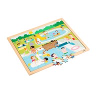 EDUCO rammepuslespil - I svømmebassinet