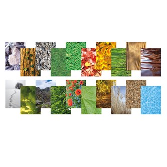 Mønstret papir A4 natur 40 ark