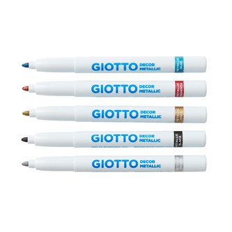 Giotto dekorationstuscher metallic, 5-pak