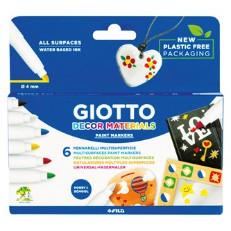 Giotto dekorationstuscher, 6-pak