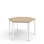 12:38 FSC bord HPL sekskant 120x120 cm sort understel