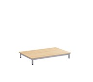 12:38 legebord HPL 120x80 cm sølv stel