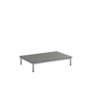 12:38 legebord HPL 120x80 cm sølv stel