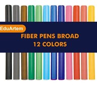 Fiberpenne EduArtem Maxi, 12 stk/pk.