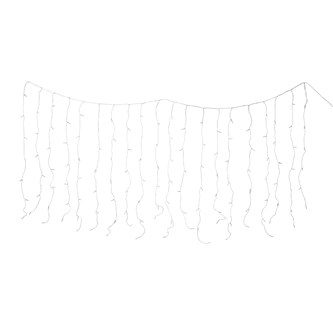 Lysdraperi hvidt, 2x1,5 m