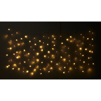 Lysdraperi hvidt, 2x1,5 m