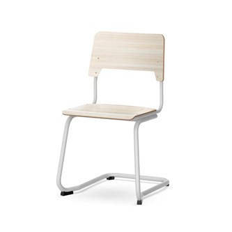 Como stol C-stel sh 45 cm stort sæde sølv stel