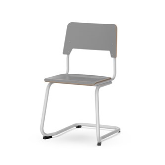 Como stol C-stel sh 45 cm stort sæde sølv stel