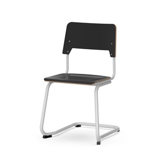 Como stol C-stel sh 45 cm stort sæde sølv stel