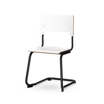 Como stol C-stel sh 45 cm stort sæde sort stel