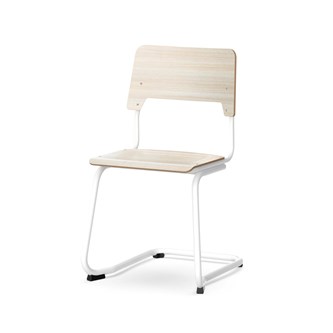 Como stol C-stel sh 45 cm stort sæde hvidt stel