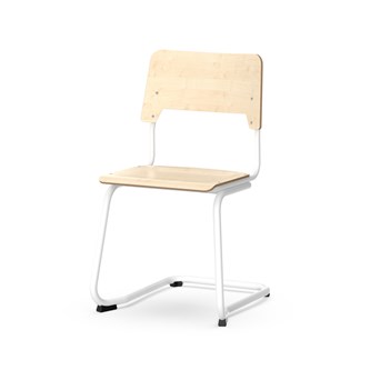 Como stol C-stel sh 45 cm stort sæde hvidt stel