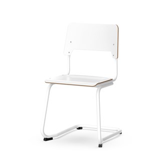 Como stol C-stel sh 45 cm stort sæde hvidt stel