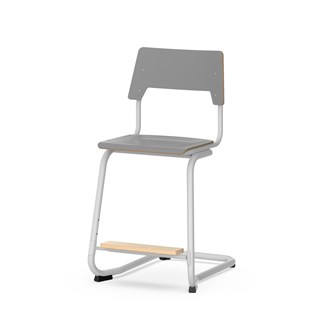 Como stol C-stel sh 50 cm medium sæde sølv stel
