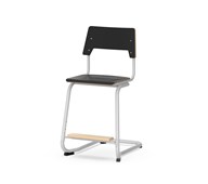 Como stol C-stel sh 50 cm medium sæde sølv stel