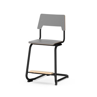 Como stol C-stel sh 50 cm medium sæde sort stel