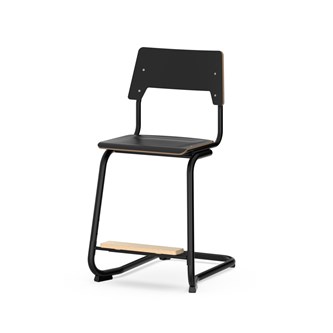 Como stol C-stel sh 50 cm medium sæde sort stel