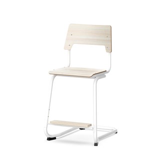 Como stol C-stel sh 50 cm medium sæde hvidt stel
