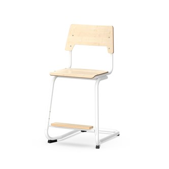 Como stol C-stel sh 50 cm medium sæde hvidt stel