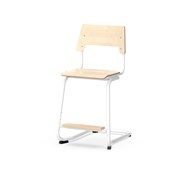 Como stol C-stel sh 50 cm medium sæde hvidt stel