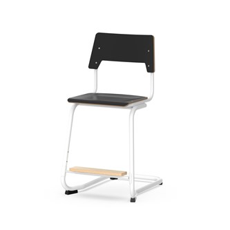 Como stol C-stel sh 50 cm medium sæde hvidt stel
