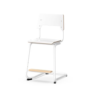 Como stol C-stel sh 50 cm medium sæde hvidt stel