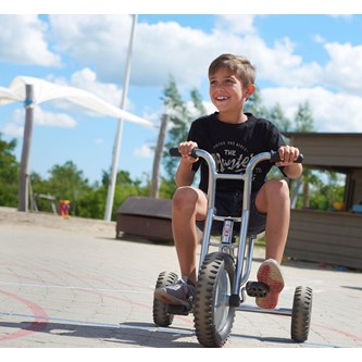 Stor Winter Viking trehjulet cykel forkromet