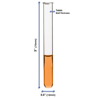 Reagensglas 7 ml 100 stk.