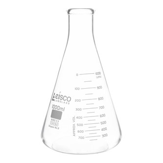 Glas e-kolbe 1000 ml, borosilikatglas