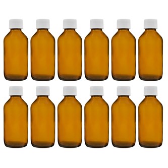Reagensflaske 125 ml 12 stk.