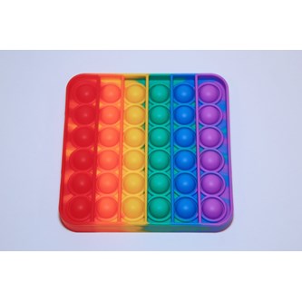 Pop Fidget Pad, regnbuefarvet kvadrat