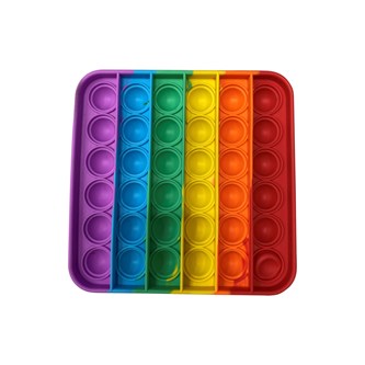 Pop Fidget Pad, regnbuefarvet kvadrat