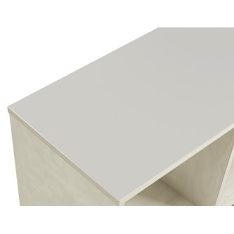 Kubus buet 6 rum hvidpigmenteret H77