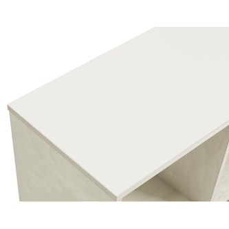 Kubus buet 6 rum hvidpigmenteret H77