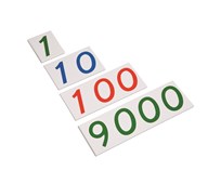 Nienhuis store talkort i plast 1-9000