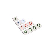 Nienhuis små talkort i plast 1-9000