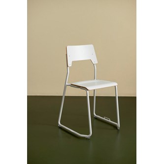 Como stol medestel sh 45 cm medium sæde sølv stel