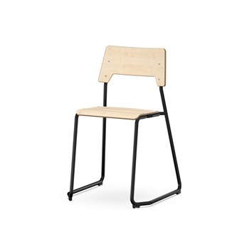 Como stol medestel sh 45 cm medium sæde sort stel