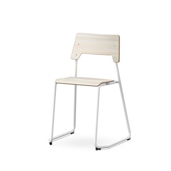Como stol medestel sh 45 cm medium sæde hvidt stel