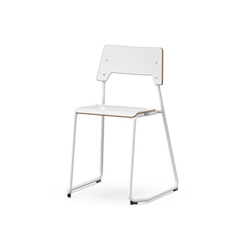 Como stol medestel sh 45 cm medium sæde hvidt stel