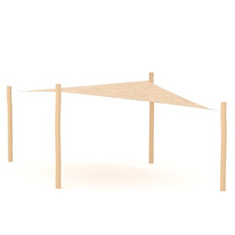 ROBINIA solsejl m/stolper diamant 1389