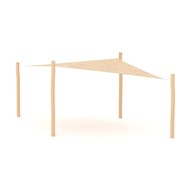 ROBINIA solsejl m/stolper diamant 1389