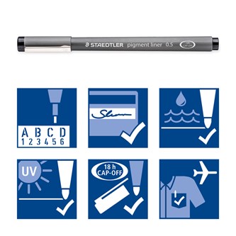 Staedtler pigment fineliner tusch