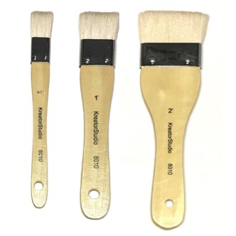 Lakpensel med børster af gedehår