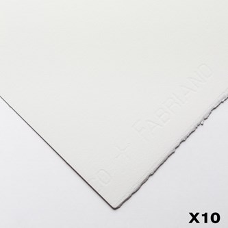 Fabriano akvarelpapir 350 g, 70x100 cm, 25-pak, fin struktur