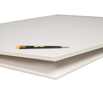 Foamboard hvid 100x70 cm