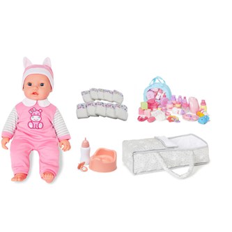 Dukke med tilbehør