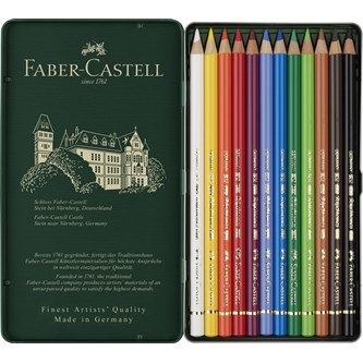 Faber Castell Polychromos farveblyanter 12 stk.